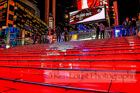 Times Square Red Steps
