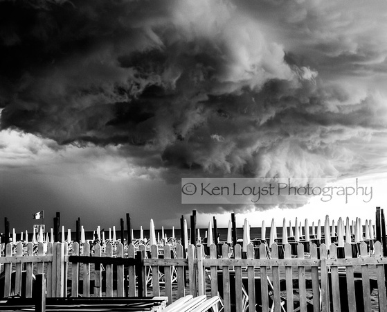 Approaching storm at Italian Riveria