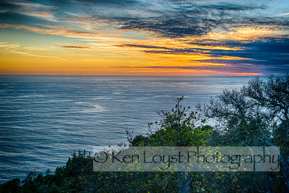 Sunset from Nepenthe, Big Sur, CA (HDR)